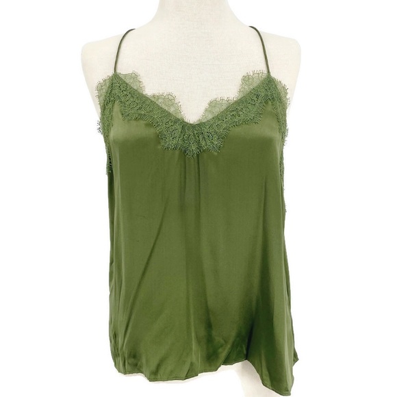 Cami NYC Tops Cami Nyc The Racer Silk With Lace Camisole Worn Once
